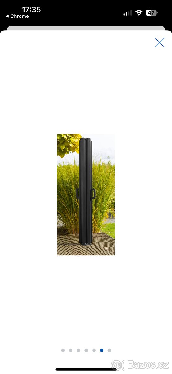 Zahradní dvojitá boční markýza - 6