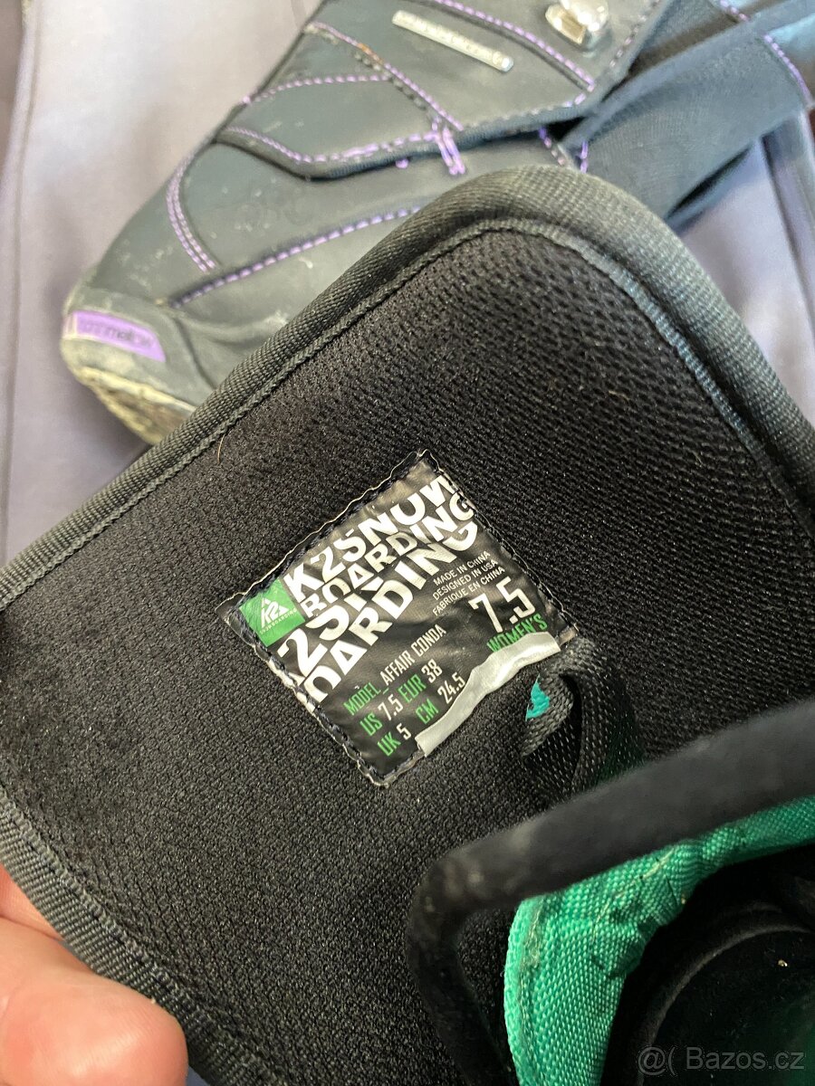 2x snowboard 150 a 158 cm boty 38 43 a komplet příslušenství - 6