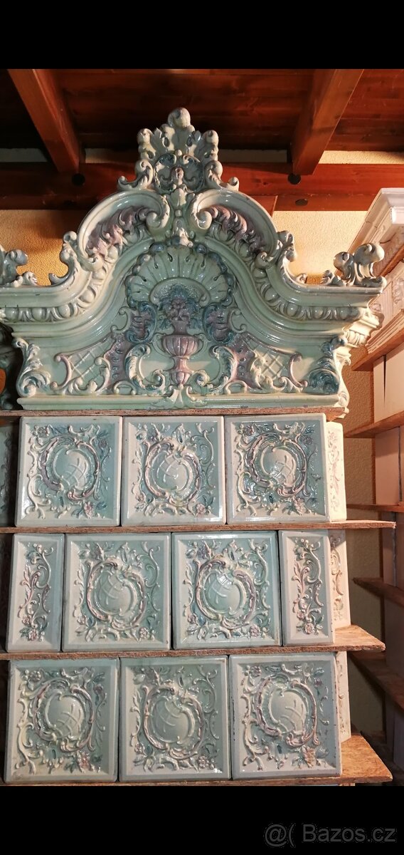 Kamna Kachlova Starozitná - 6