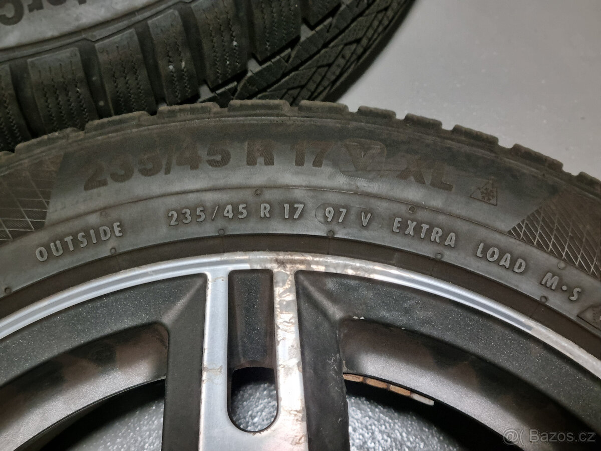 Prodám alu 17 + zimní pneu Continental 235/45 - 6