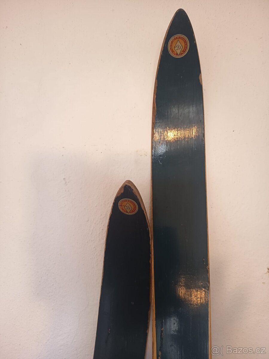 Starožitné ruské dřevěné běžky - 6