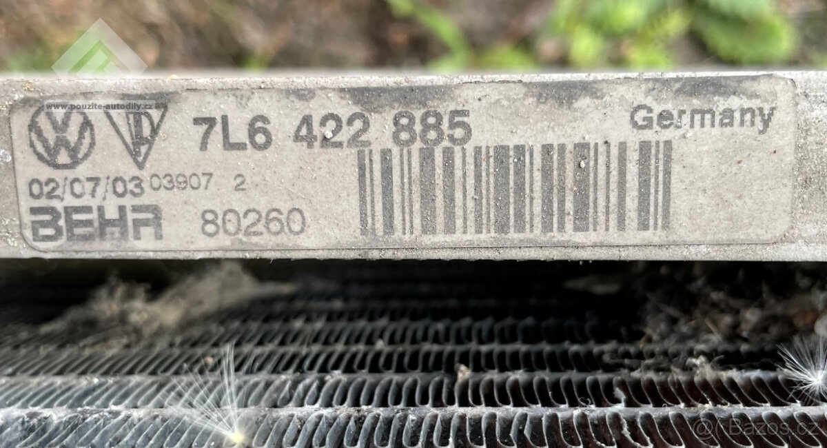 Chladiče, sahara, ventilátory VW Touareg 7L - 6