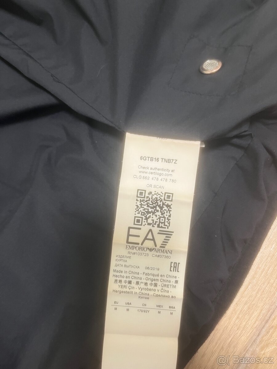 Zimní bunda EA7 vel M - 6