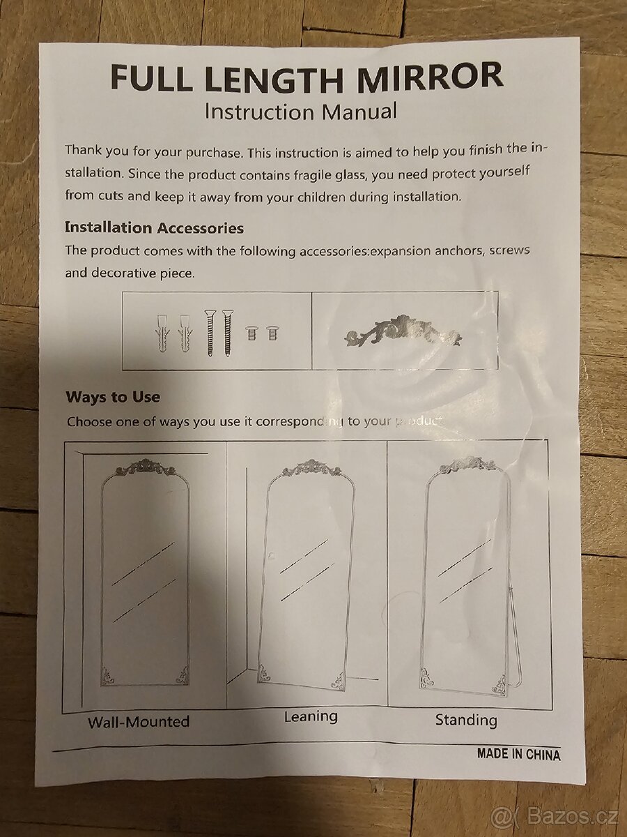 Samostatně stojící zrcadlo - 6