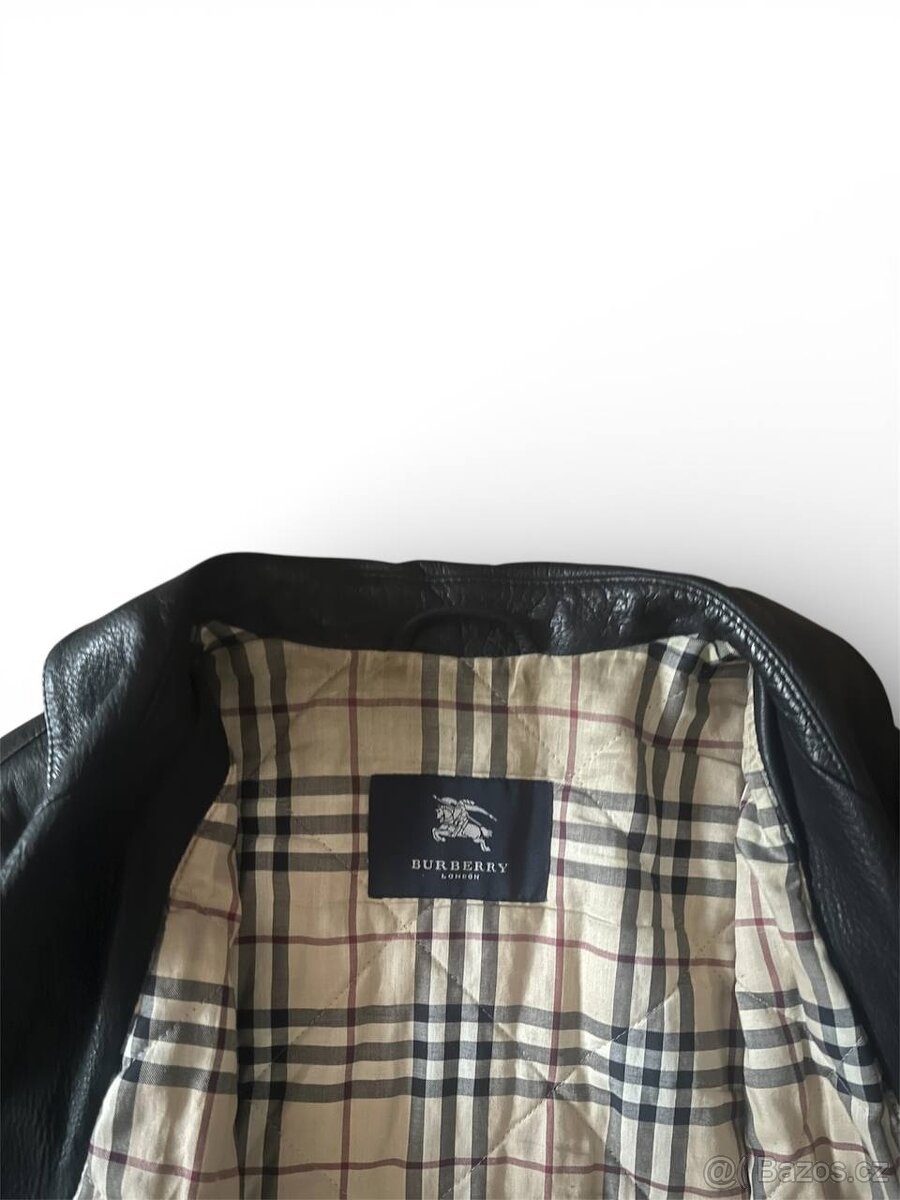 Kožený kabát Burberry London - 6