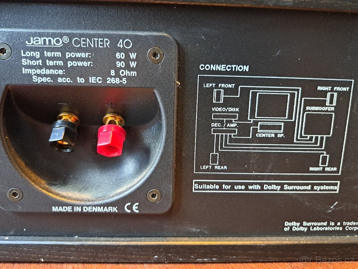 2x regálovka + centr + subwoofer JAMO - 6