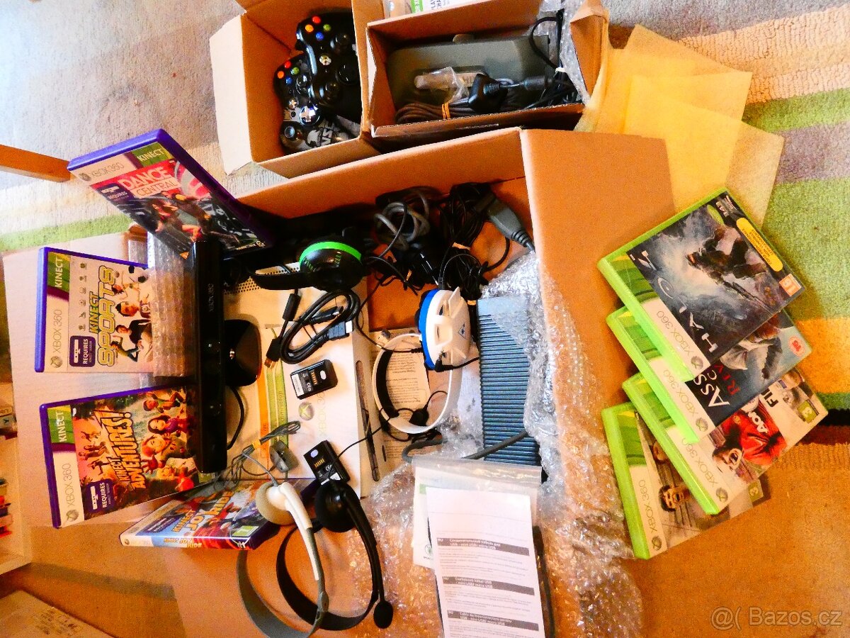 XBOX 360 HDD HDMI KINECT komplet SESTAVA - záruka - 6