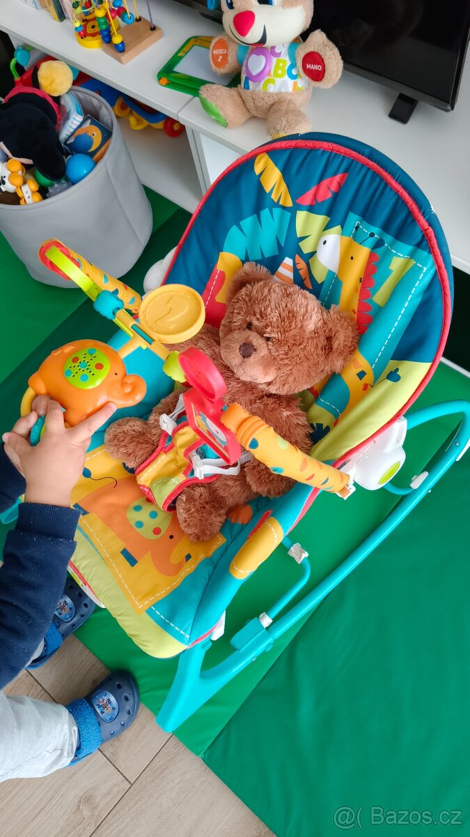 Židle Fisher Price lehátko houpačka houpací křeslo - 6