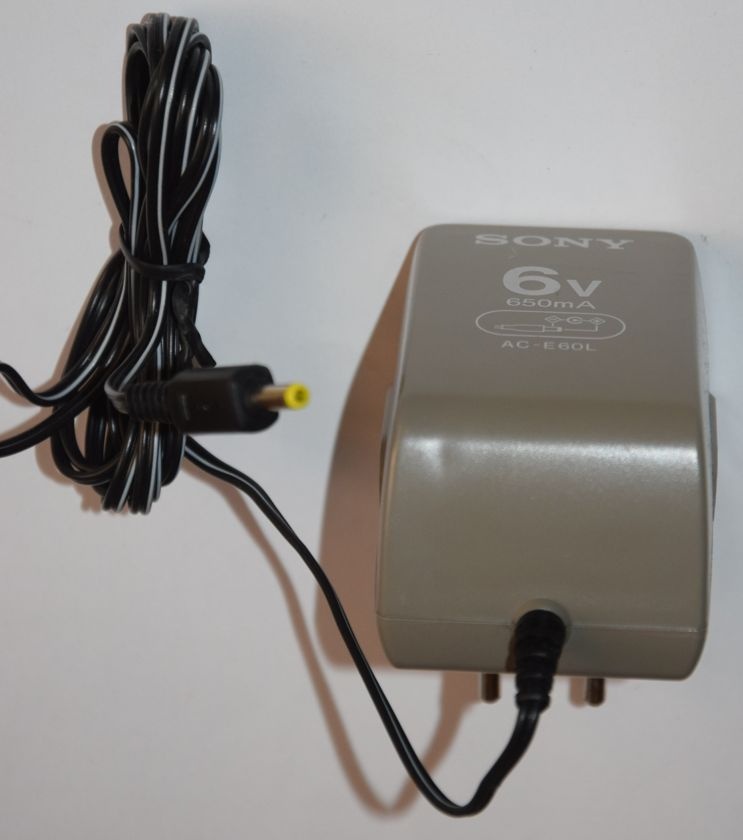 Nabíjecí adaptér original 6V pro minidisc/ discman/DAT/walkm - 6