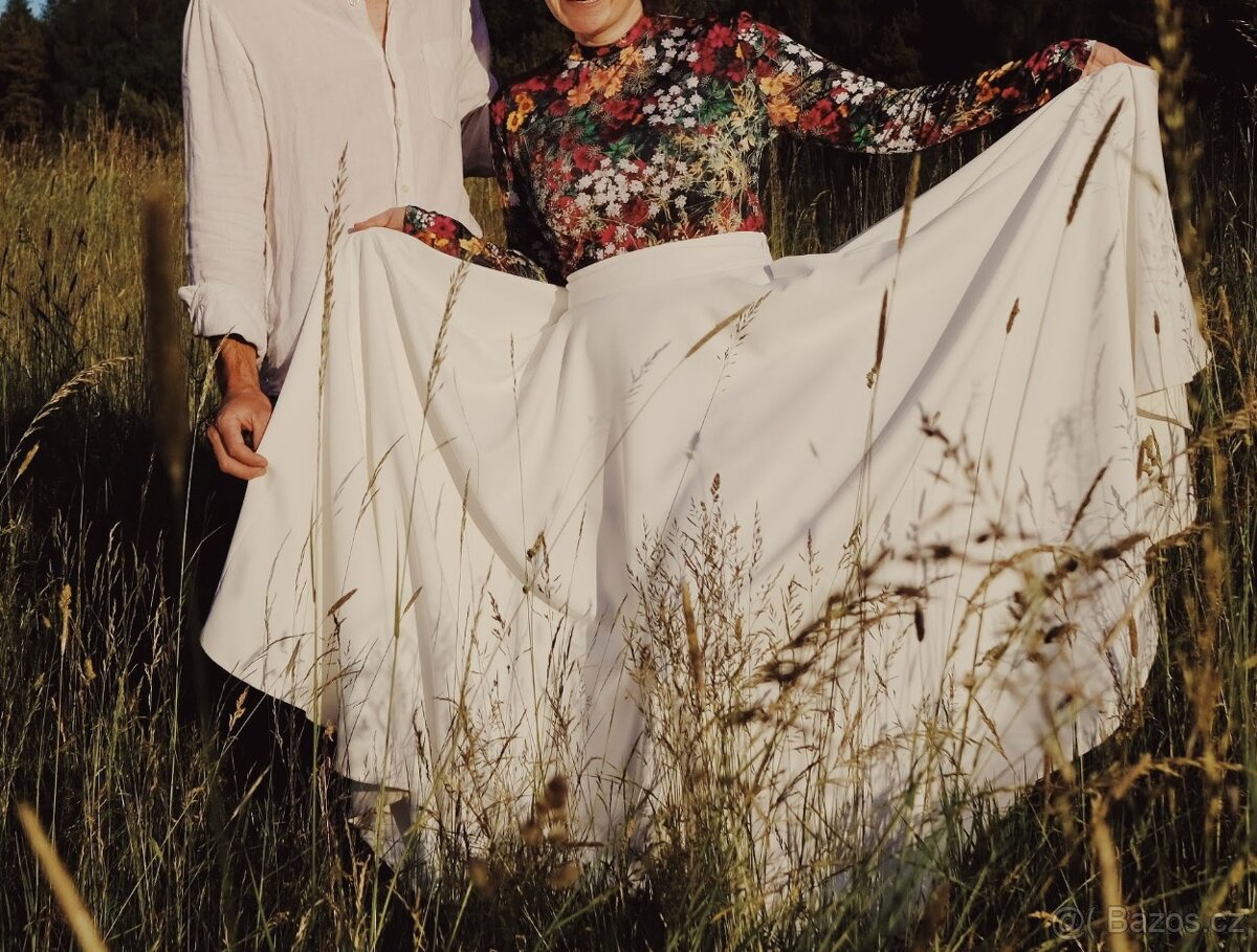 Svatební šaty (sukně + vlečka + vršek) - 6