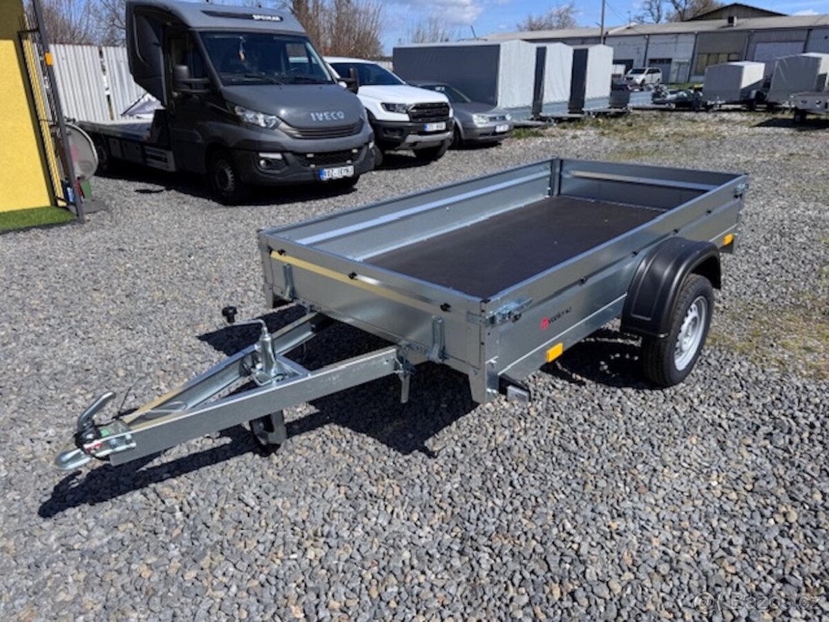 Přívěsný vozík 252x130cm, sklopný, 750kg, 130km/h - 6