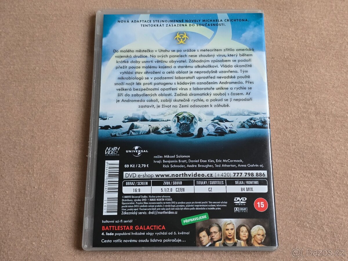 KMEN ANDROMEDA (2 DVD, CZ dabing) Benjamin Bratt - 6