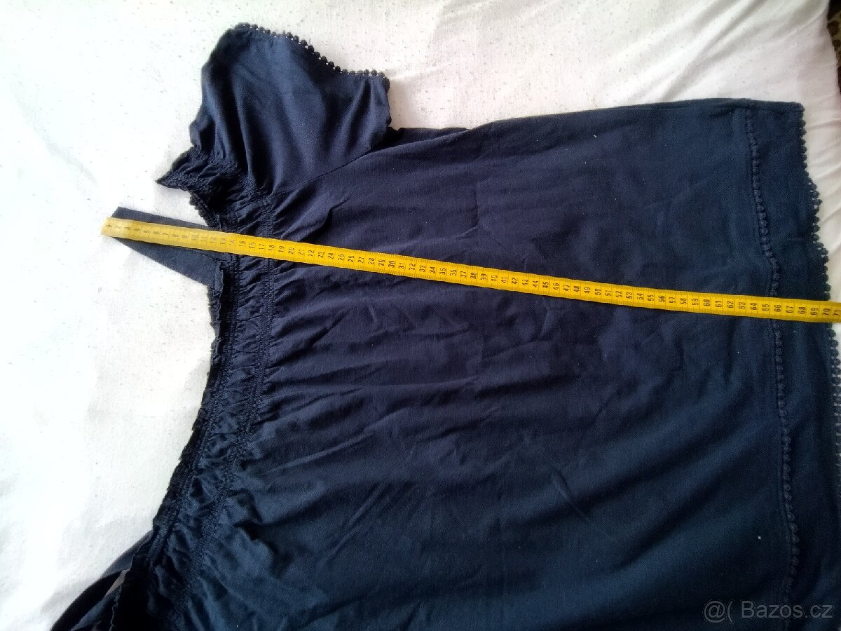 Tmavě modrá halenka vel.48-50 - 6