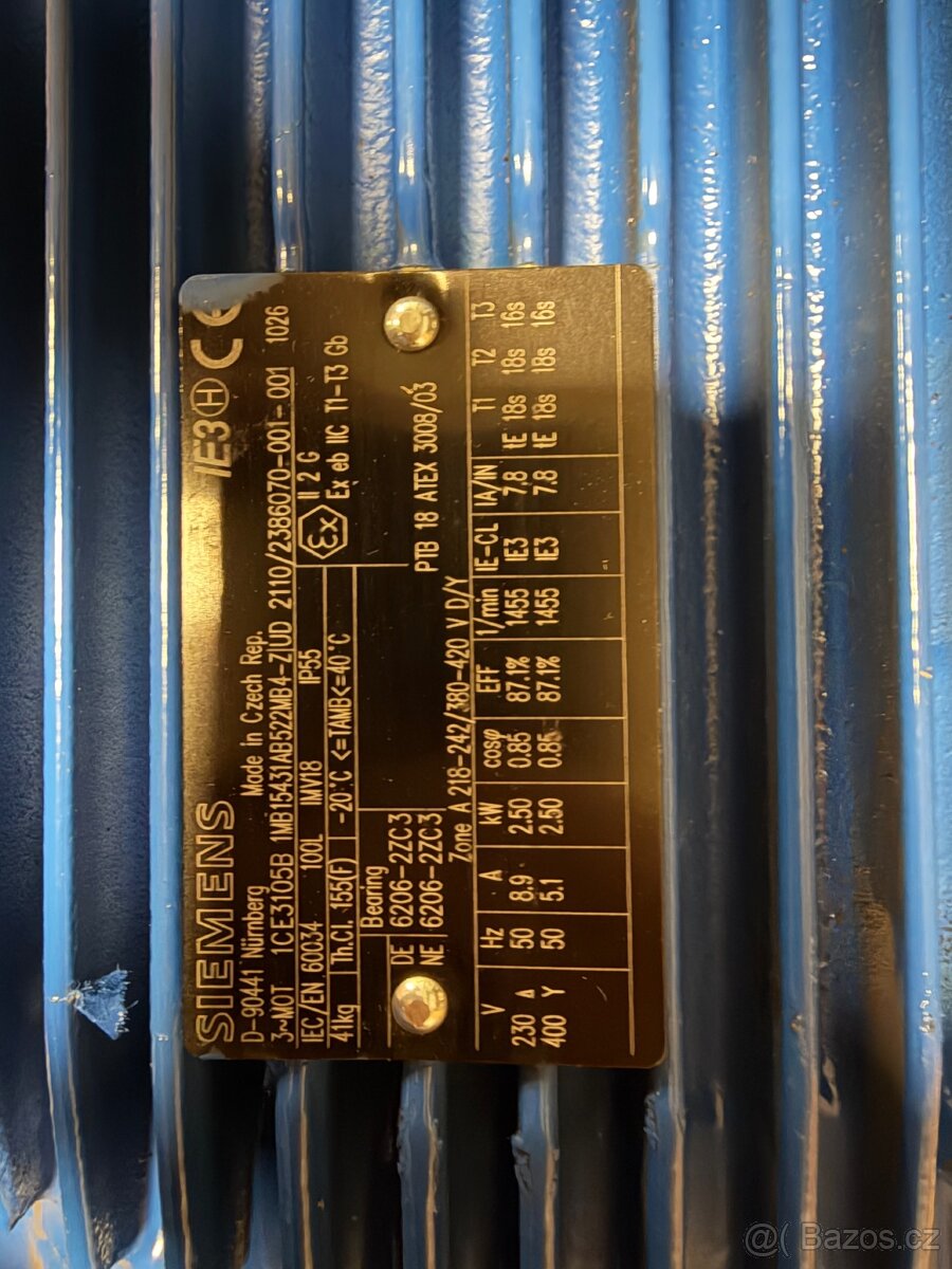 Elektromotor 2,5 kW s prevodovkou - 6