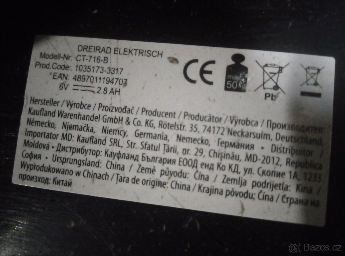 elektrická tříkolka - 6