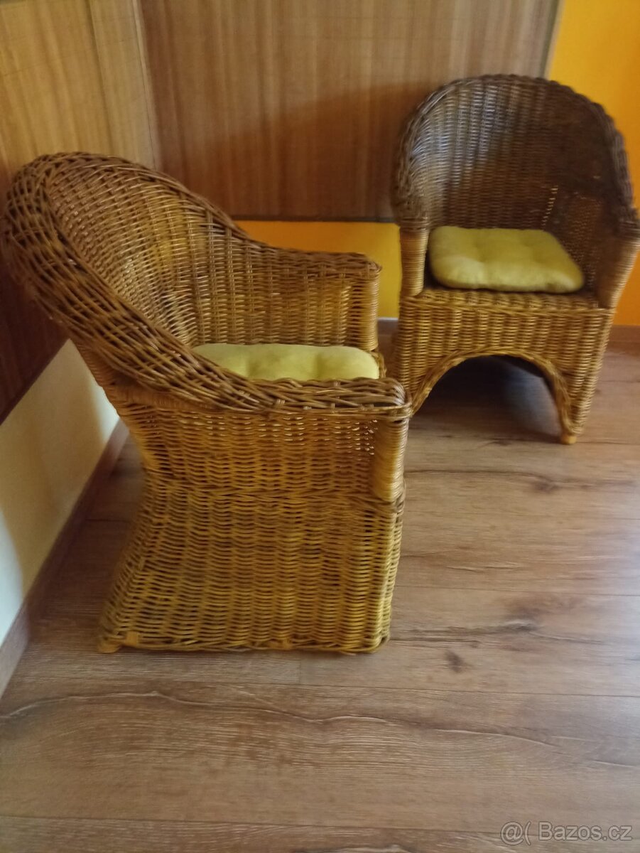 Proutěná křesla 2x - 6