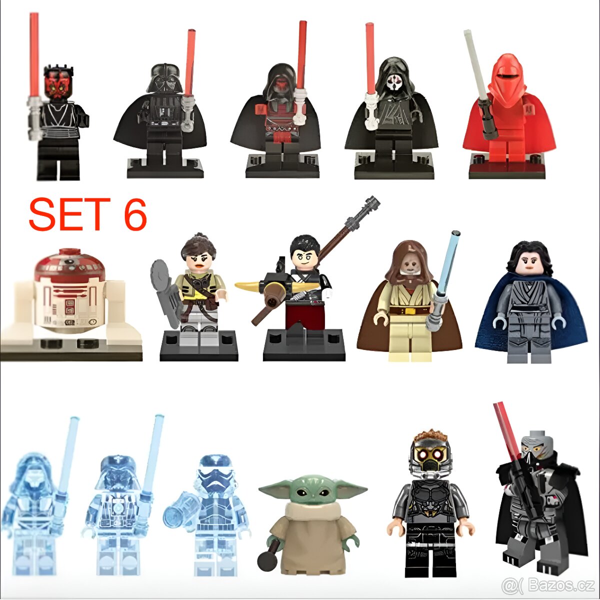 Rôzne figúrky Star Wars 8 (8ks) typ lego - nové - 6