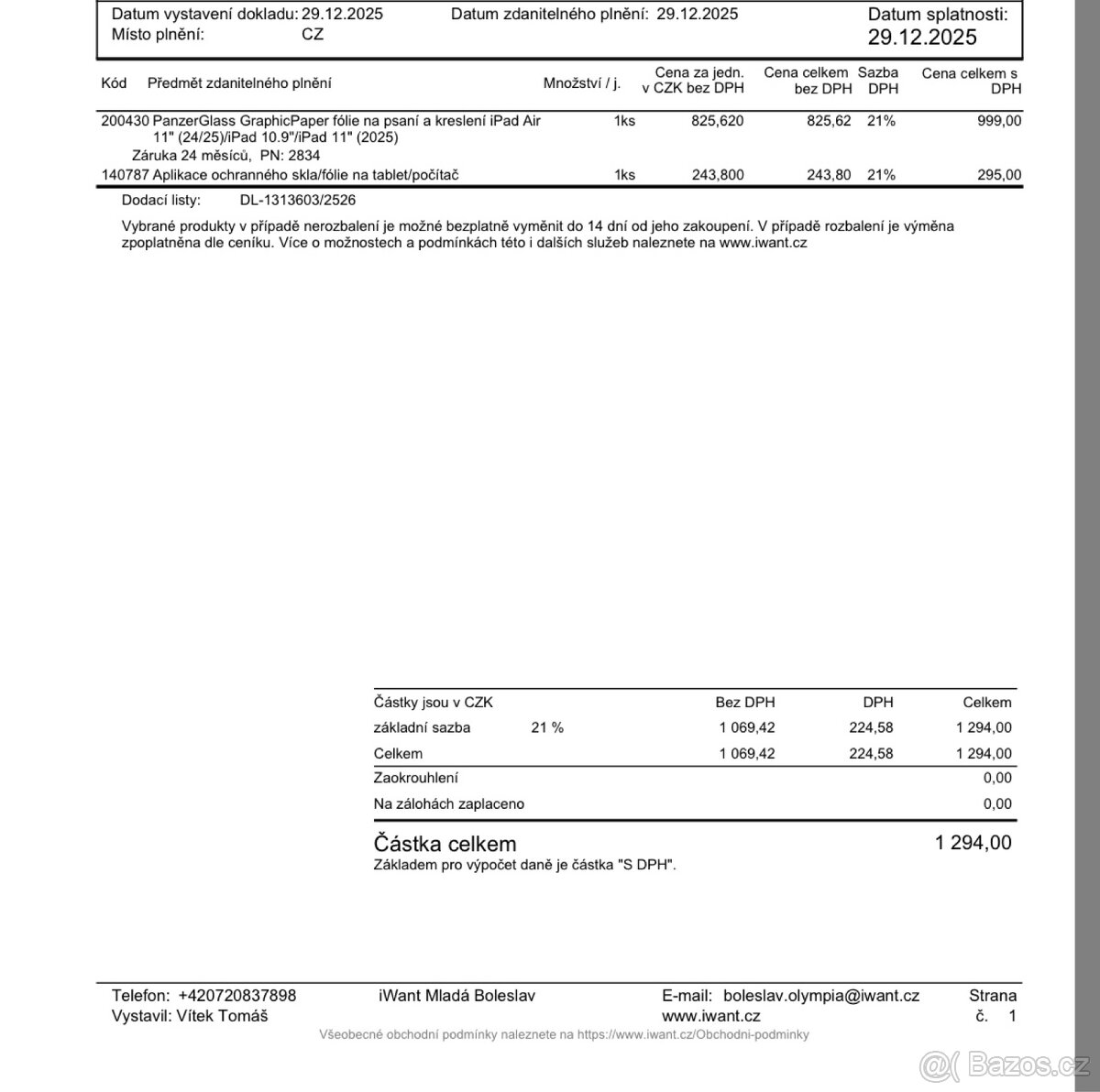 Apple Ipad Air 11” 256GB - 6