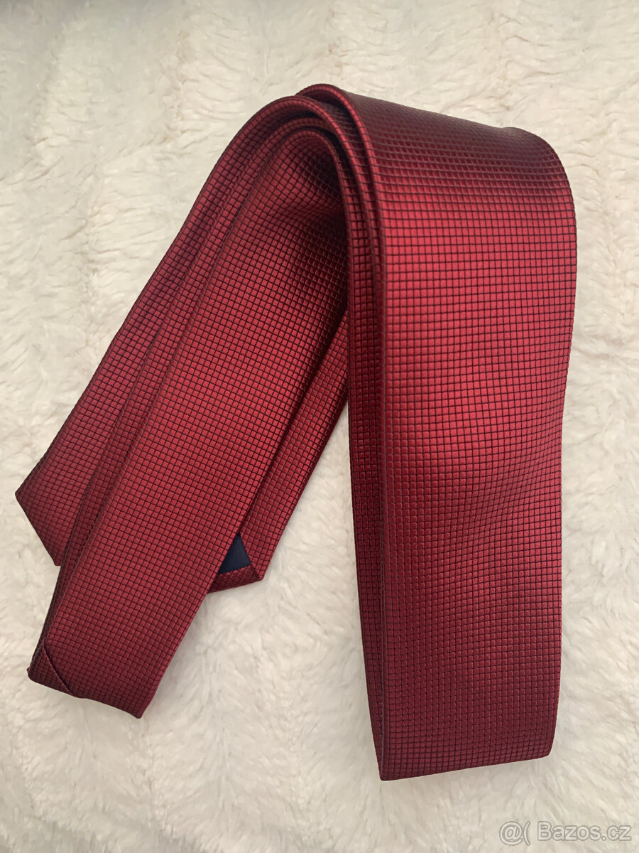 Kravata, vínové odstíny - 6