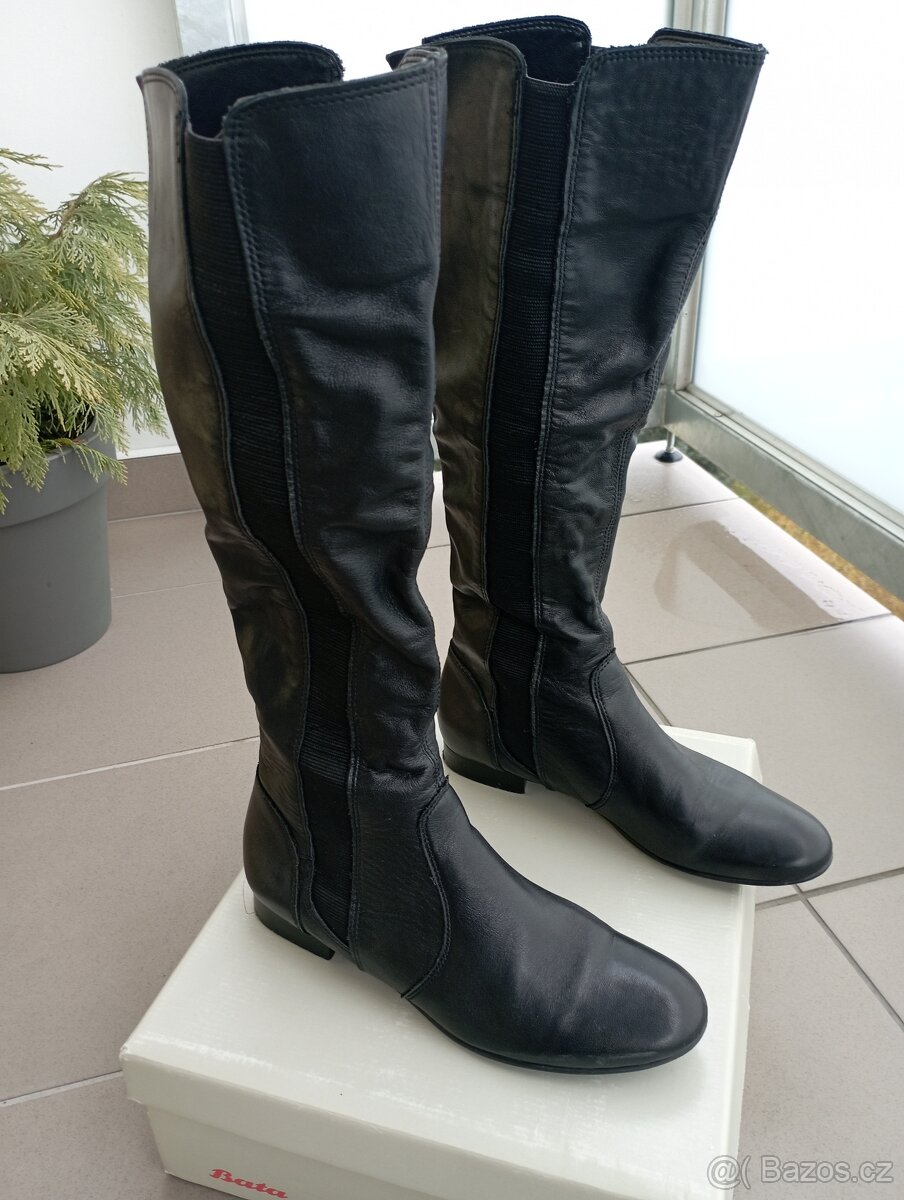 Dámské kožené kozačky - 6