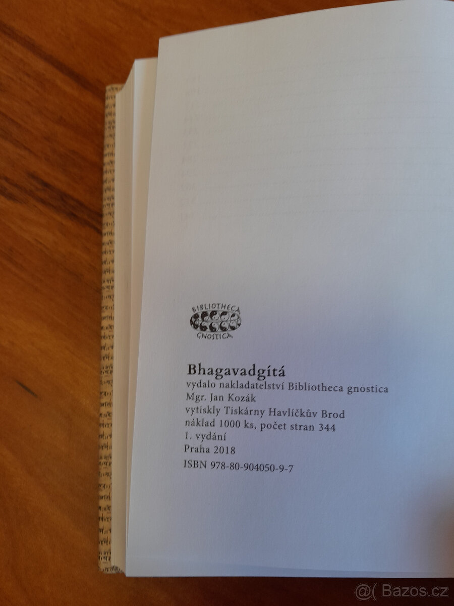 Bhagavadgítá, NEJ kniha hinduismu, Mgr. Jan Kozák - 6