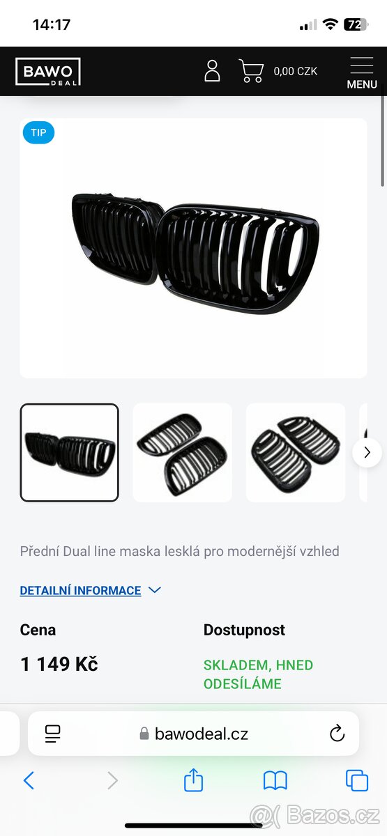 Ledvinky Dual line pro BMW E46 sedan/touring 01-05, - 6