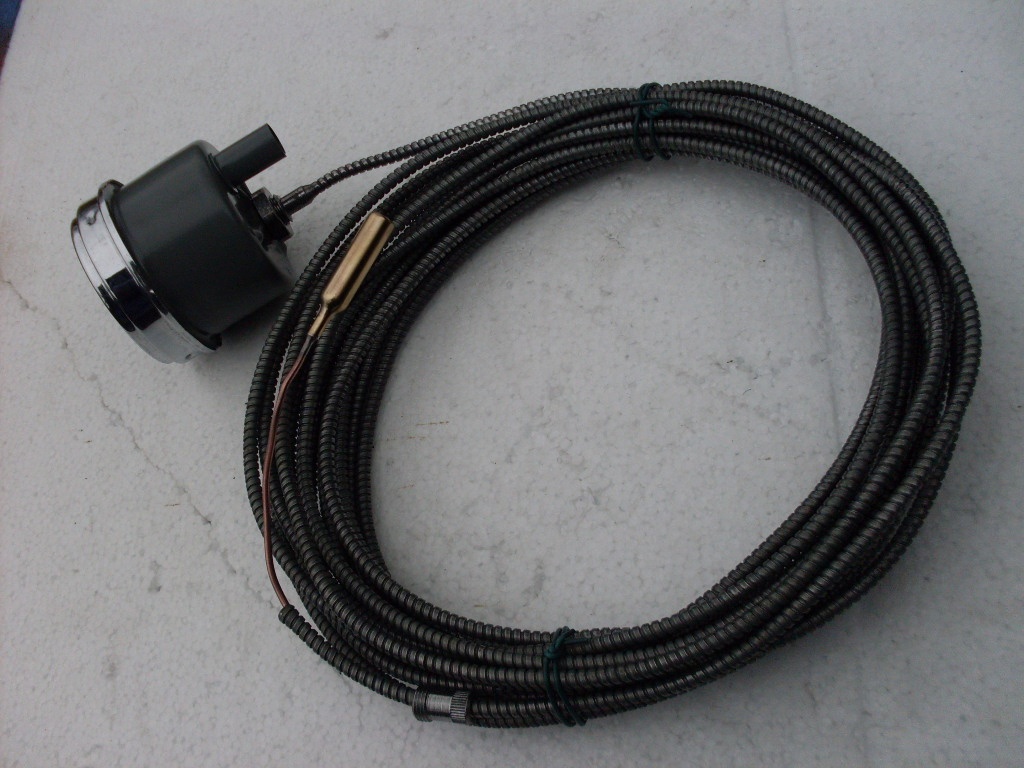 Prodám budík teploměru č.12- dlouhá kapilára 8,7m - 6