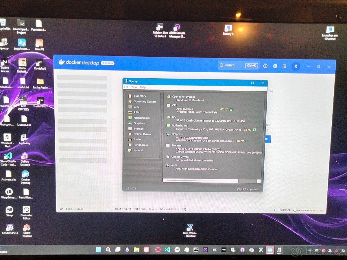 Herní PC AMD Ryzen 5 Radeon 580 750GB HDD 32GB RAM - 6
