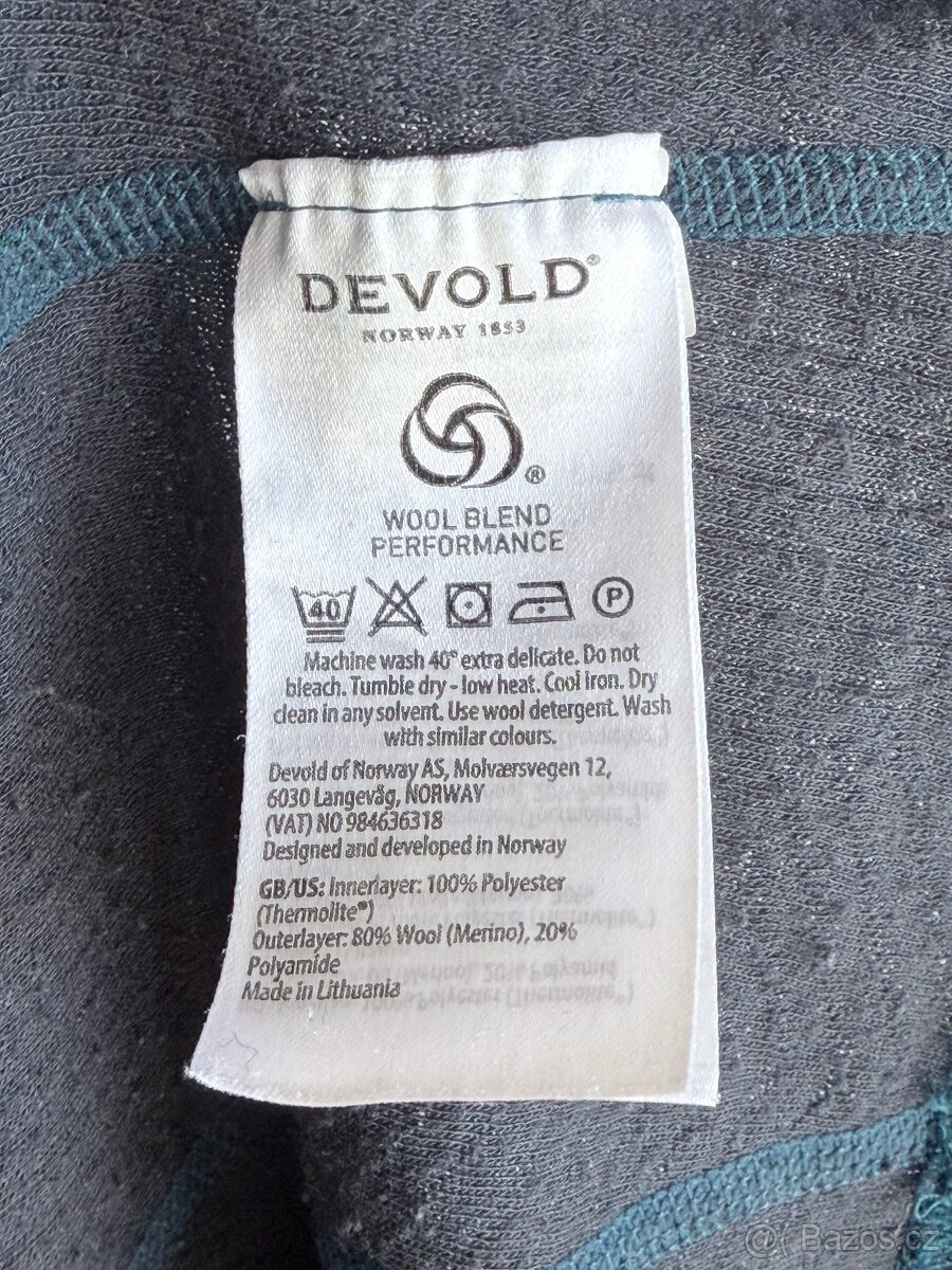 Merino rolák Devold Duo Active Merino 205 Zip Neck Man M - 6