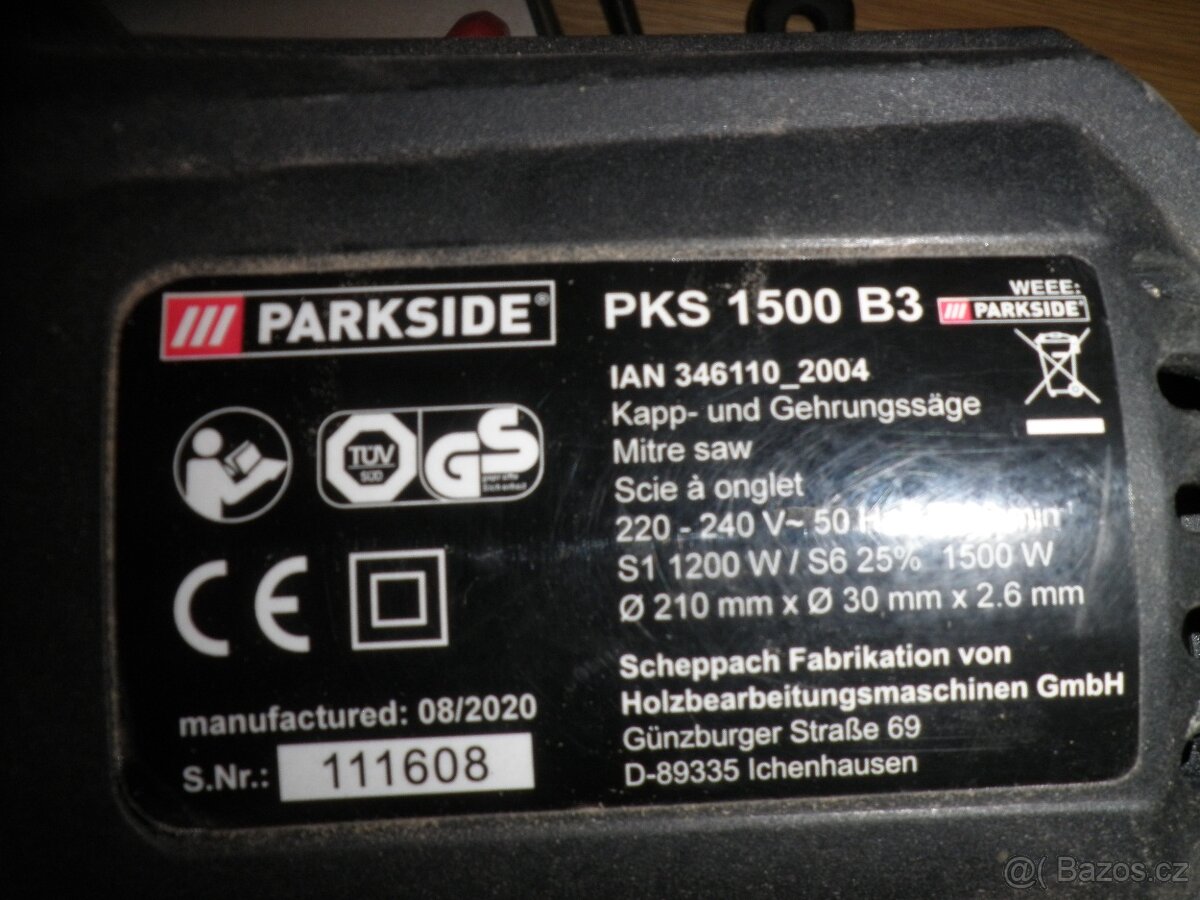 Zkracovací a pokosová pila Parkside - 6