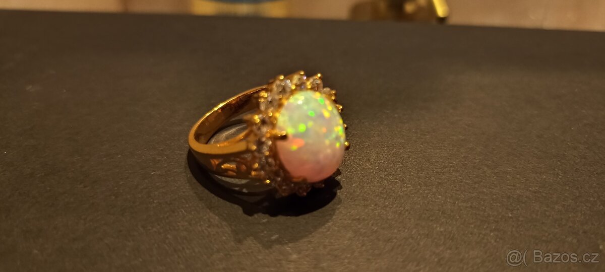 LUXUSNÍ VINTAGE SET S AUSTRALSKÝMI OPÁLY – ZNAČENÍ 18K – 60 - 6