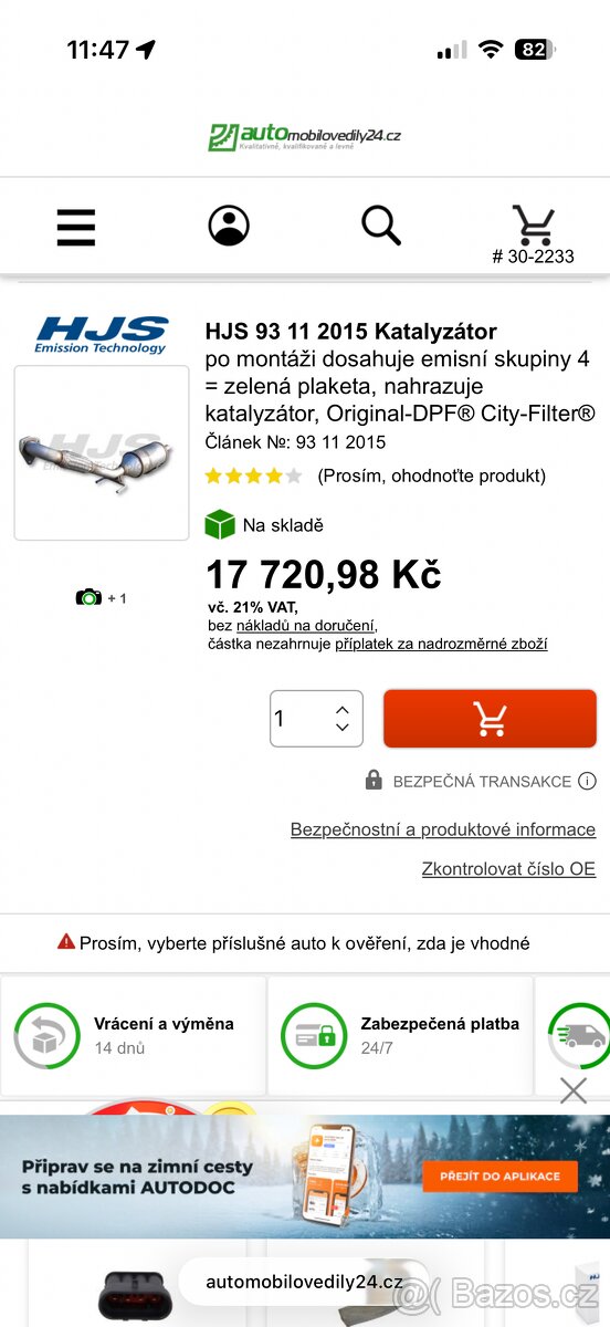 DPF filtr 1.9 TDI VW AJM 85kw - 6