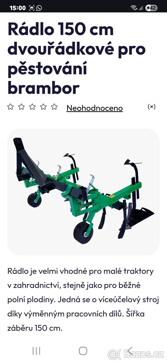 Prodám malotraktor Yanmar YM 1300 + příslušenctví - 6