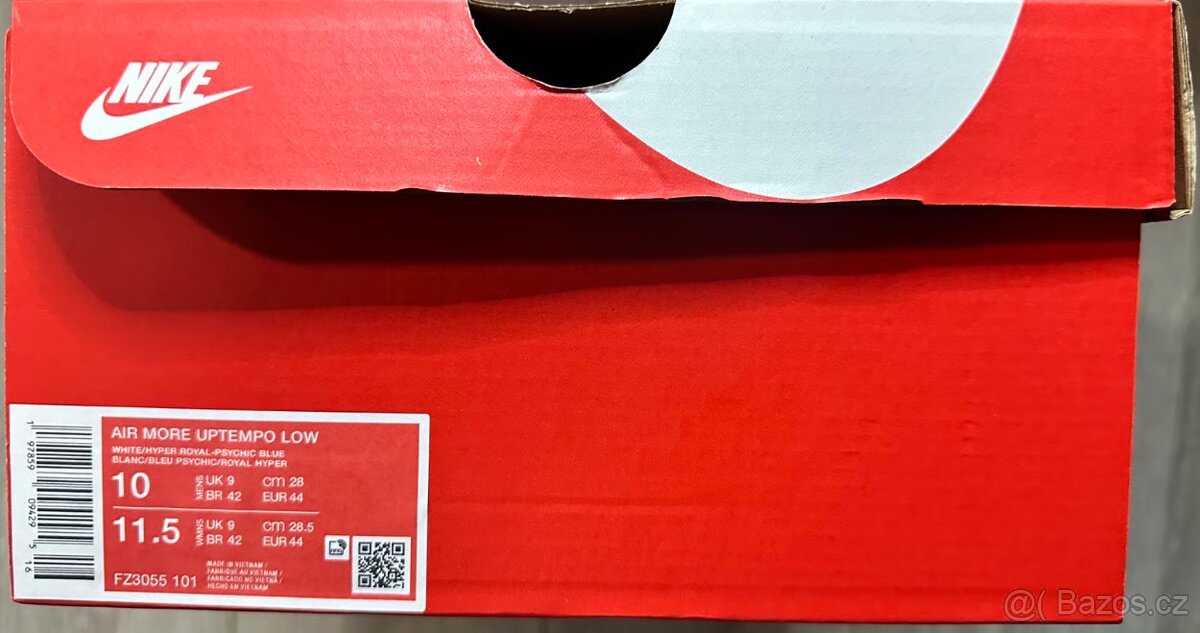 Nike Air More Uptempo Low White Hyper Royal vel.44/28cm - 6