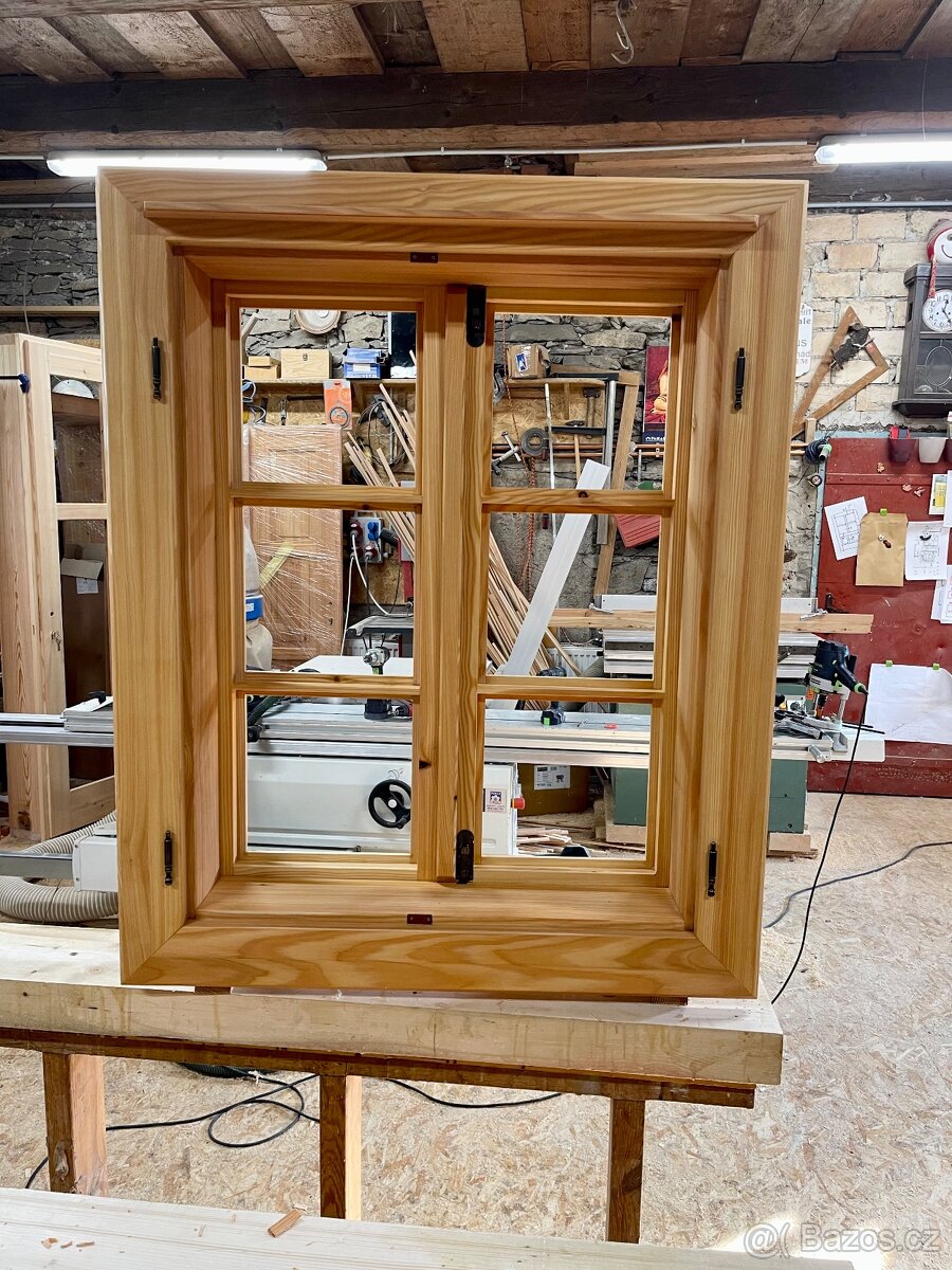 Prodám modřínová,špaletová i kartáčovaná okna,dveře. - 6