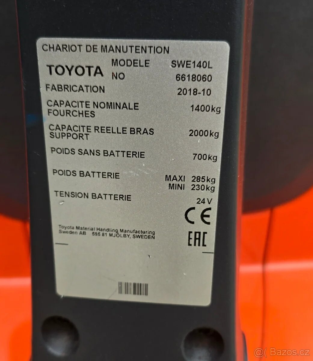 Toyota SWE 140L • 2018 • Duplex • 1400 kg • nové kola • - 6