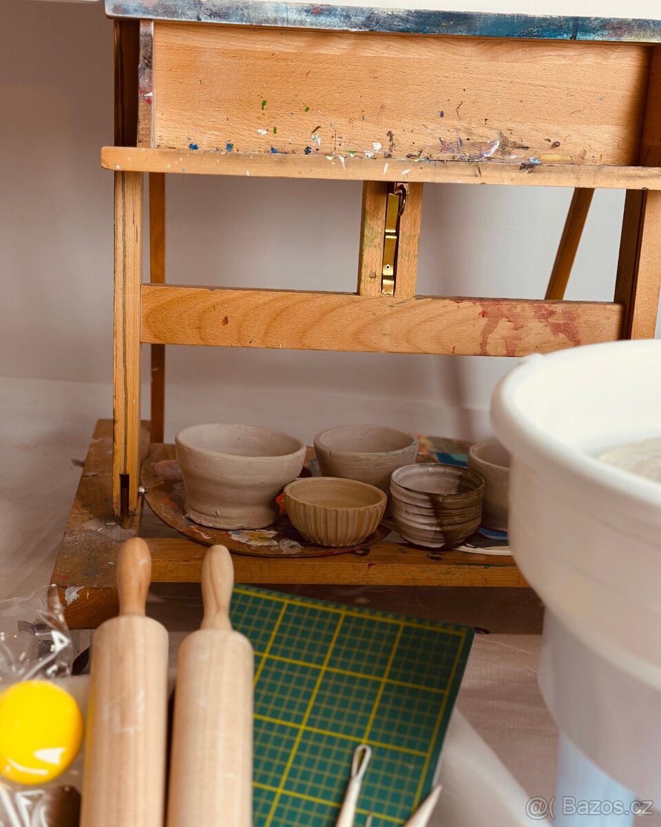 Hrnčířský kruh VEVOR 14" (35 cm) + kompletní výbavu k okamž - 6