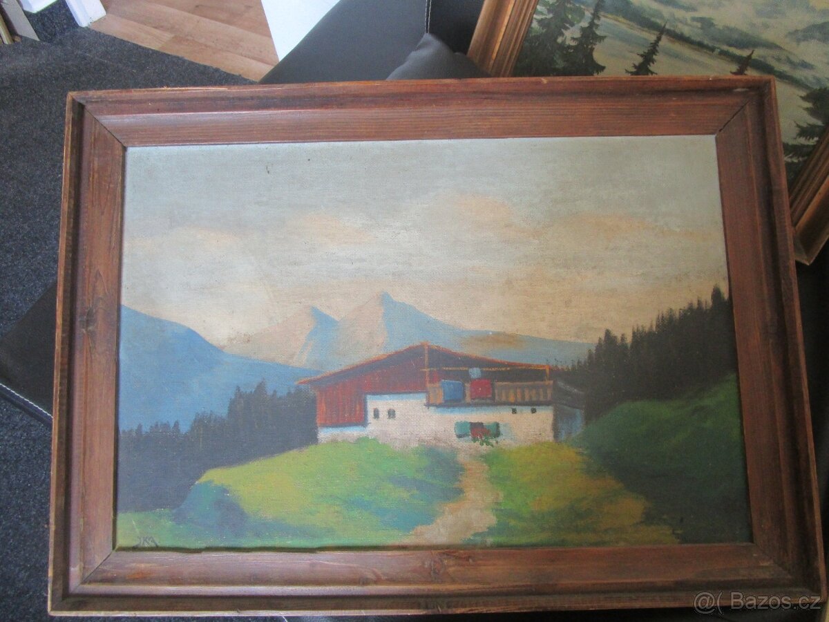 SBÍRKA OBRAZŮ-POZŮSTALOST-LEVNĚ - 6