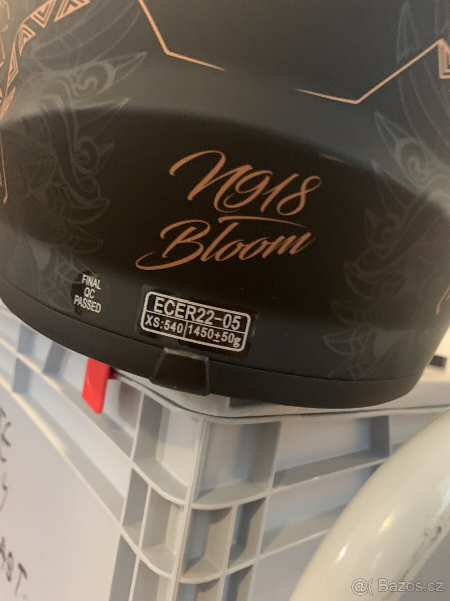 přilba N918 BLOOM, NOX (černá matná, bronzová) - 6