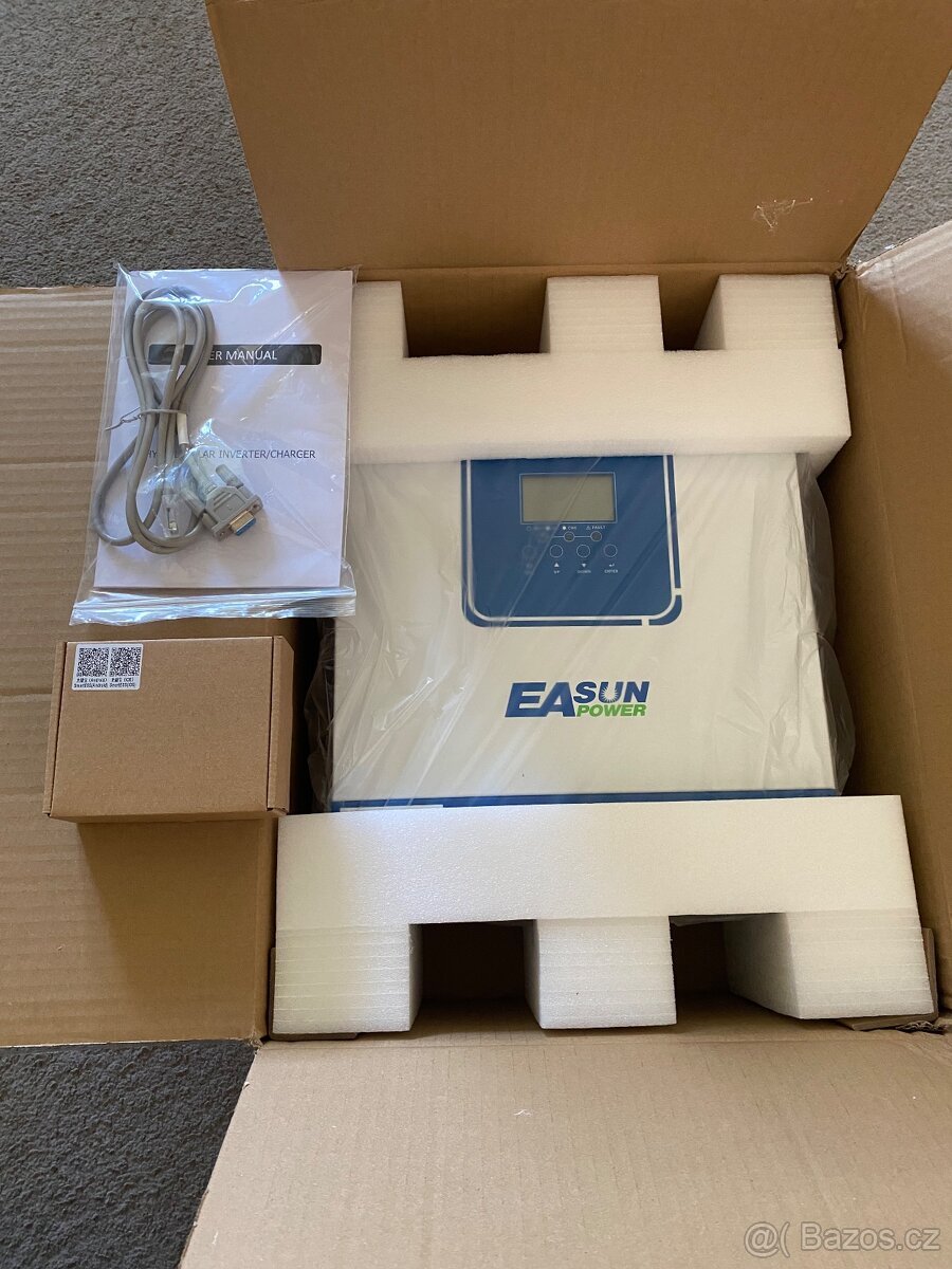 Hybridní měníč napětí 4.0kw FVE MPPT 24V NOVÝ - 6