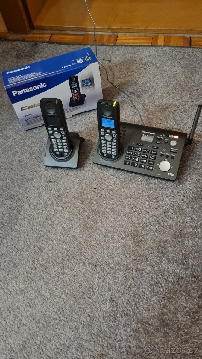 Bezdrátový, analogový, dvojlinkový telefon Panasonic - 6