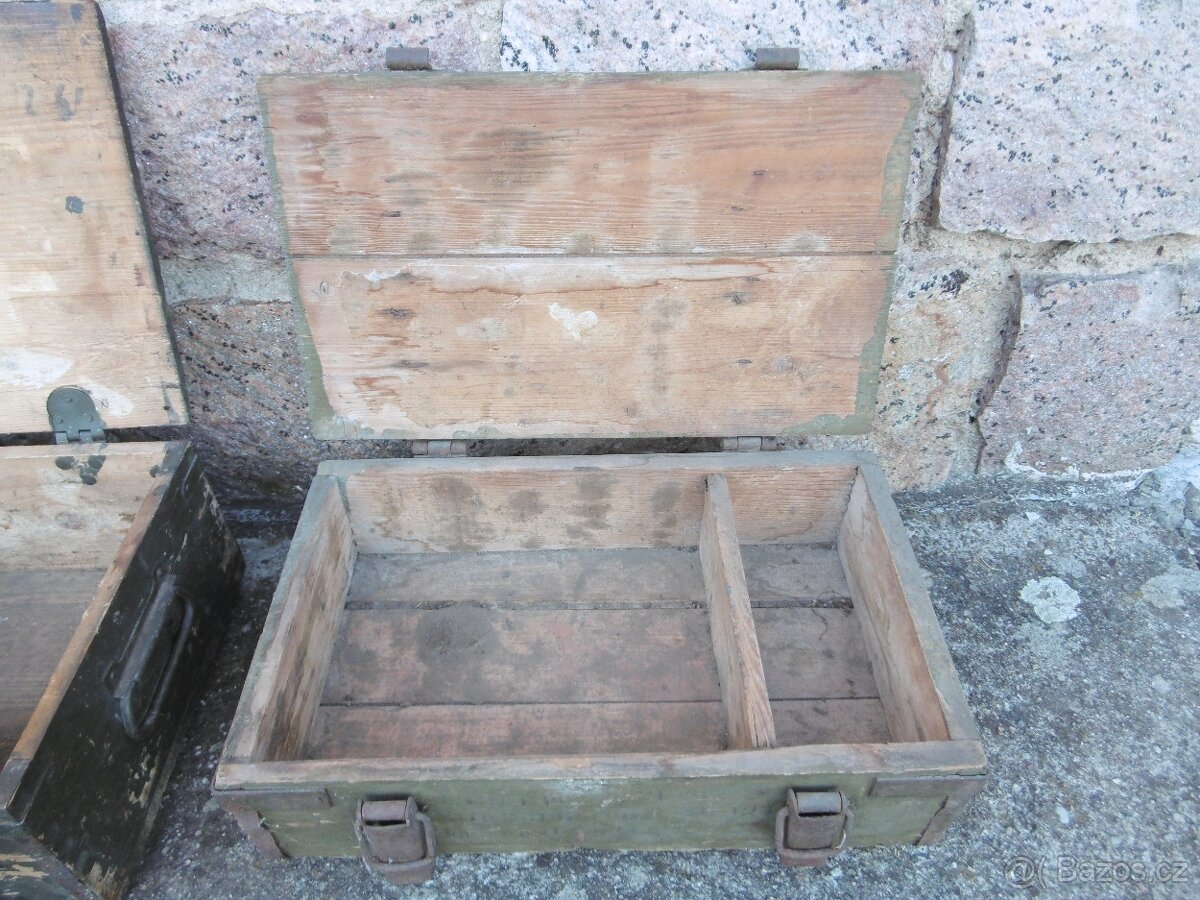 vojenské bedny retro staré - 6