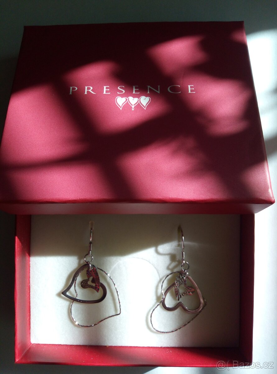 Stříbrné náušnice PRESENCE, Stříbrný náhrdelník SWAROVSKI - 6