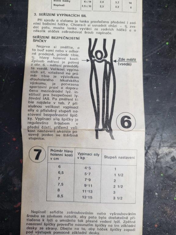 Prodám retro lyžařské vázání Massag 805 - dětské - 6