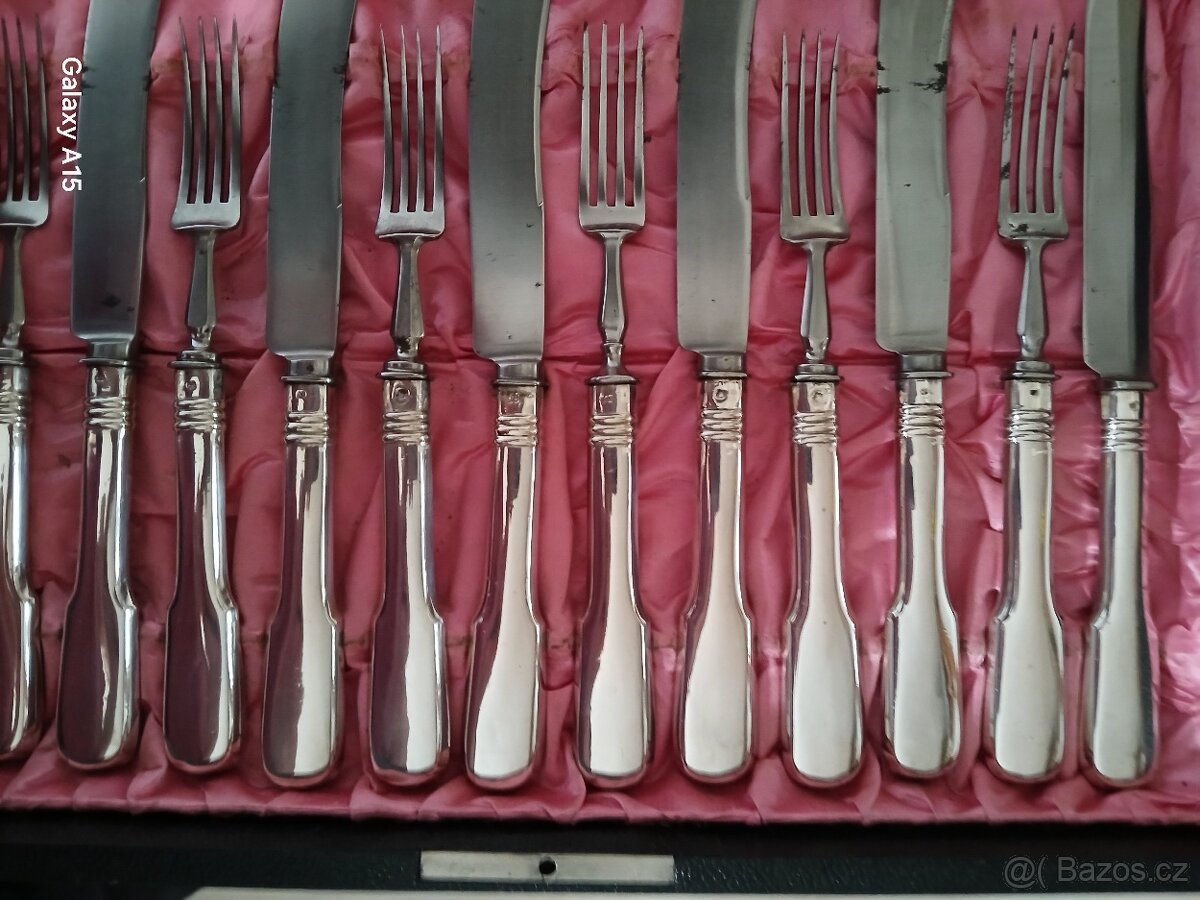 STAROZITNE STRIBRNE PRIBORY RAKOUSKO-UHERSKO - 6