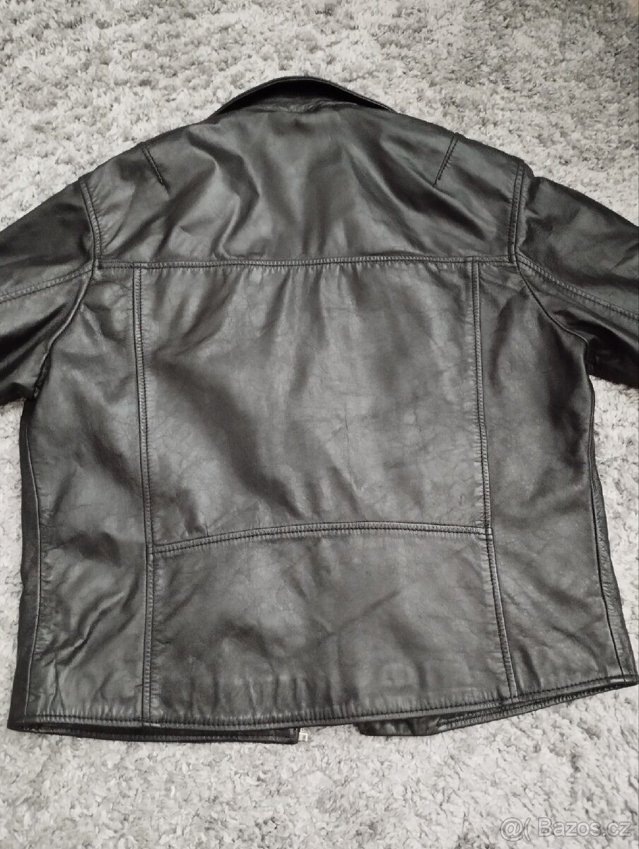 Pánská kožená bunda Zara L - 6