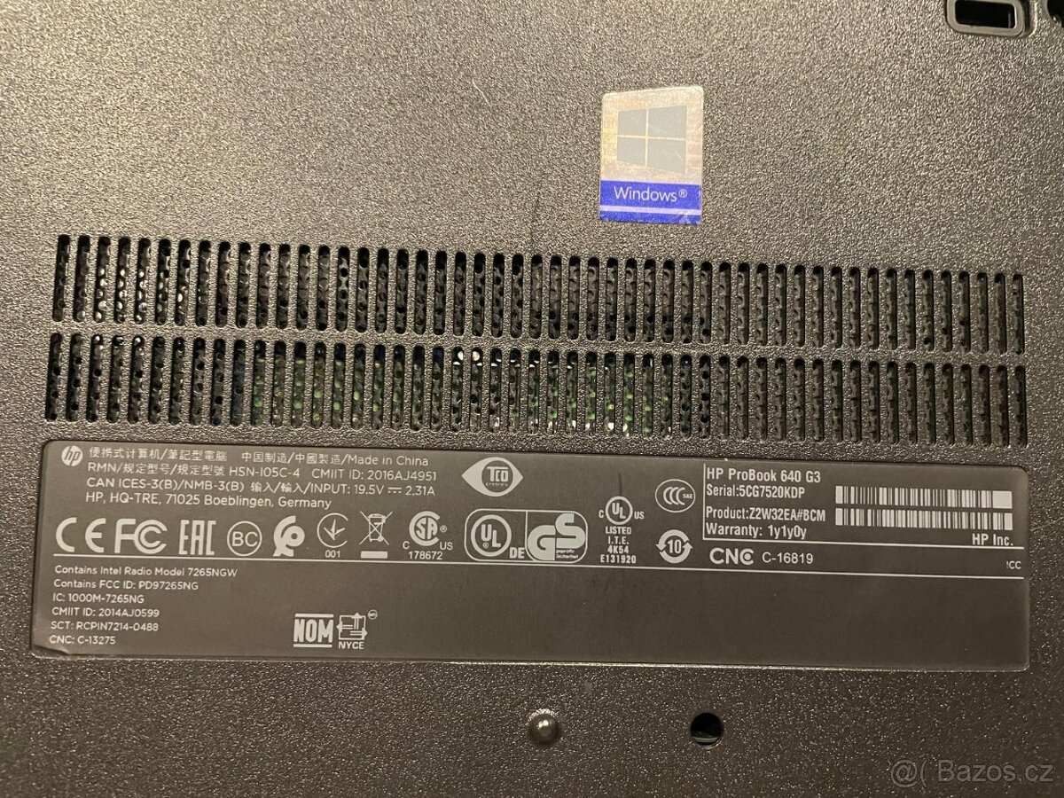 HP ProBook 14 - 640 G3. i5 7200, 240GB SSD - 6