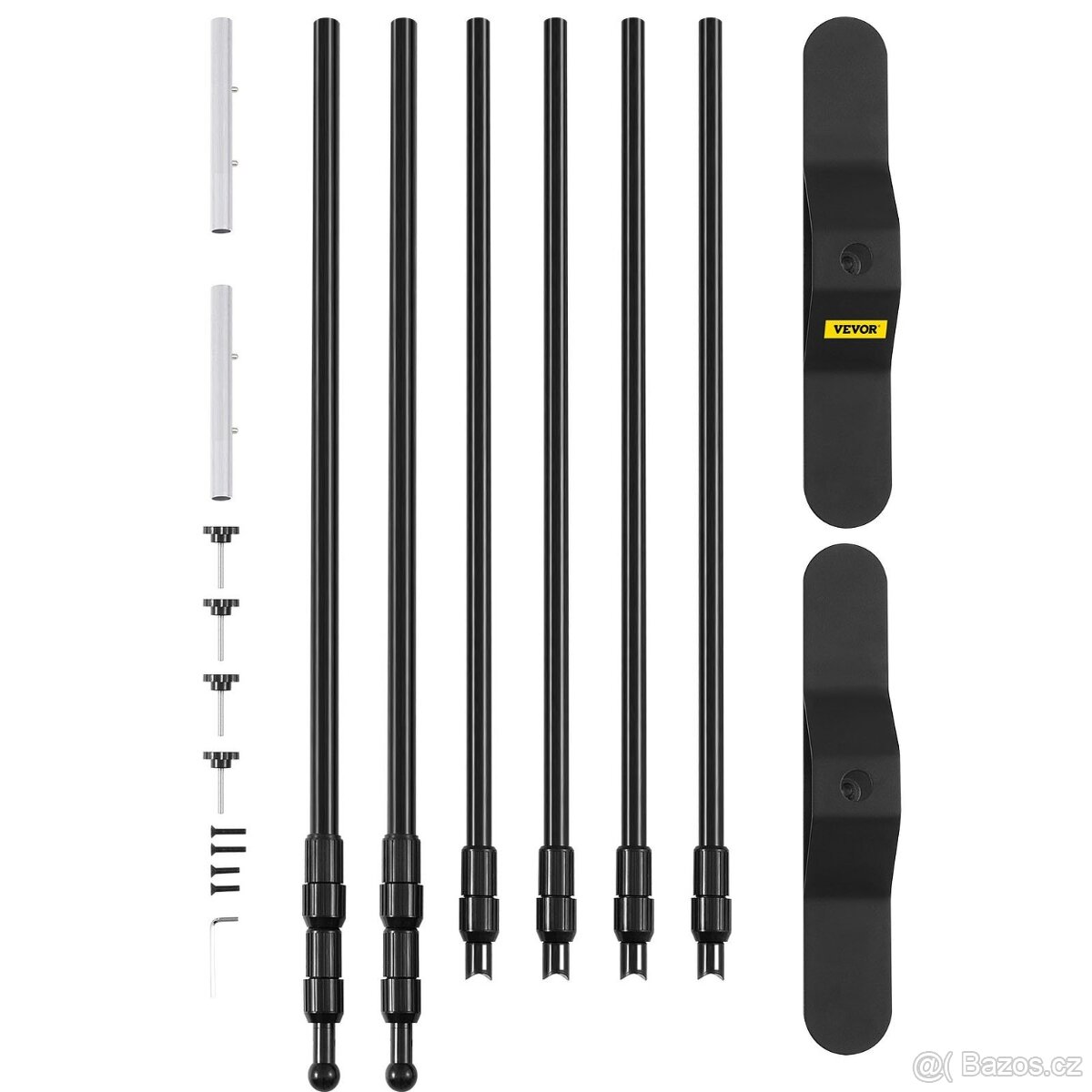 Nastavitelný hliníkový stojan na banner, pozadí 300 × 240 cm - 6