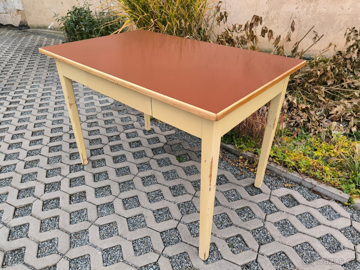 Retro kuchyňský stůl s umakartem - 50. léta - 6