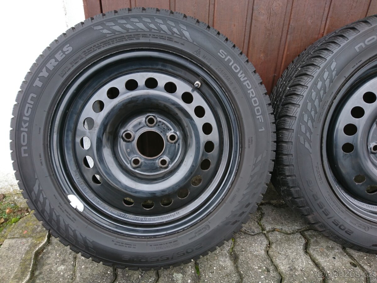 Kia Seed 3 Hyundai i30 zimní 205 55 16 originální disky - 6